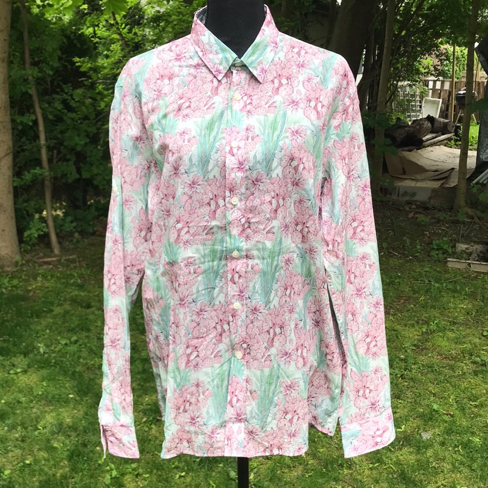 Floral button down shirt